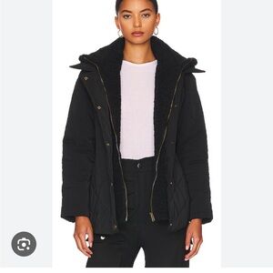 Heartloom Carla Coat in Black Size XS, Quilted, Hooded